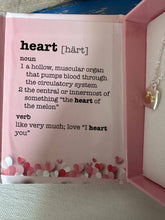 Load image into Gallery viewer, Valentine Heart in Square Necklace