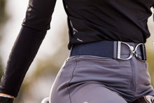 Load image into Gallery viewer, Navy - 2" Gunmetal Stirrup Equestrian Elastic Belt