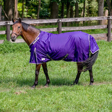 Load image into Gallery viewer, TuffRider Comfy-Fit Medium Weight Standard Neck Ripstop Turnout Blanket w/ Adjustable Neck Opening- 1200D, 200 GSM