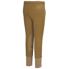 Load image into Gallery viewer, TuffRider Children's Unifleece Pull-On Stretch Fleece Knee Patch Winter Breeches