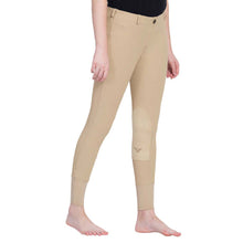Load image into Gallery viewer, TuffRider Ladies Ribb Lowrise Pull-On Knee Patch Breeches