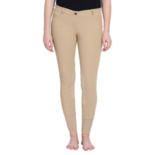 Load image into Gallery viewer, TuffRider Ladies Ribb Lowrise Pull-On Knee Patch Breeches