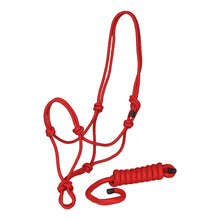 Load image into Gallery viewer, TuffRider Rugged Rope Halter with matching lead
