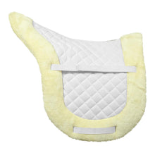 Load image into Gallery viewer, TuffRider Sherpa Fleece Trimmed Shaped Saddle Pad