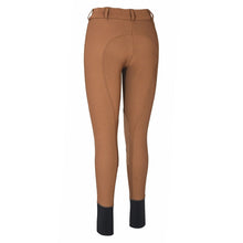 Load image into Gallery viewer, TuffRider Ladies Ribb Lowrise Wide Waistband Knee Patch Breeches