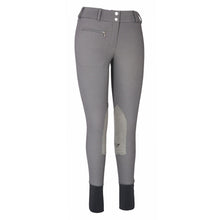 Load image into Gallery viewer, TuffRider Ladies Ribb Lowrise Wide Waistband Knee Patch Breeches