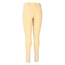 Load image into Gallery viewer, TuffRider Ladies Ribb Lowrise Wide Waistband Knee Patch Breeches