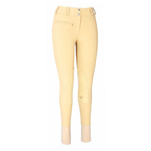 Load image into Gallery viewer, TuffRider Ladies Ribb Lowrise Wide Waistband Knee Patch Breeches