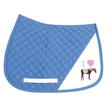 Load image into Gallery viewer, TuffRider I Heart Pony Girl Saddle Pad