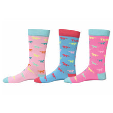 Load image into Gallery viewer, TuffRider Neon Pony Kids Socks - 3 Pack
