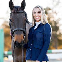Load image into Gallery viewer, Equine Couture Women EquiVent 4-Snap Button Lite Show Coat