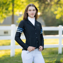 Load image into Gallery viewer, Equine Couture EquiVent Gradient Show Coat w/ Arm Stripes