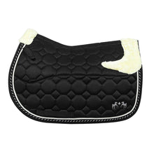 Load image into Gallery viewer, Equine Couture Luxe Saddle Pad with White Sherpa Fleece Lining