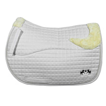 Load image into Gallery viewer, Equine Couture Regal Saddle Pad with White Sherpa Fleece and CoolMax lining