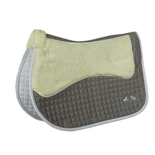 Load image into Gallery viewer, Equine Couture Regal Saddle Pad with White Sherpa Fleece and CoolMax lining
