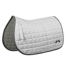 Load image into Gallery viewer, Equine Couture Coolmax Plush White Saddle Pad