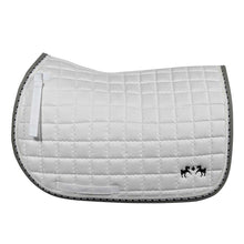 Load image into Gallery viewer, Equine Couture Coolmax Plush White Saddle Pad