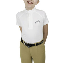 Load image into Gallery viewer, Equine Couture Children'S Magda Lace Equicool Short Sleeve Show Shirt