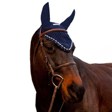 Load image into Gallery viewer, Equine Couture Fly Bonnet with Crystals