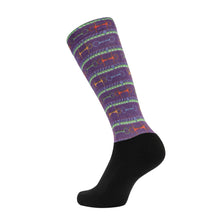 Load image into Gallery viewer, Equine Couture Children'S OTC Boot Socks- Neon Bits