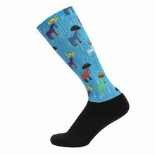 Load image into Gallery viewer, Equine Couture Children'S OTC Boot Socks- Rainy Day Ponies