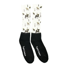 Load image into Gallery viewer, Equine Couture Ladies OTC Boot Socks- Down the Center Line