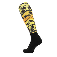 Load image into Gallery viewer, Equine Couture Ladies OTC Boot Socks- Ocala Sunrise