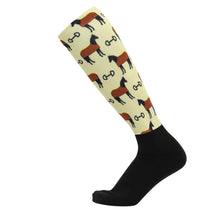 Load image into Gallery viewer, Equine Couture Ladies OTC Boot Socks- Autumn Vibes
