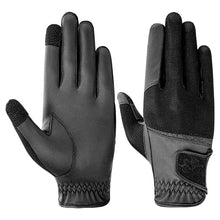 Load image into Gallery viewer, Equine Couture Aerocool Touch Screen Riding Gloves with Glitter