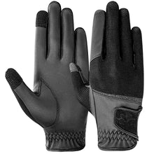 Load image into Gallery viewer, Equine Couture Aerocool Touch Screen Riding Gloves with Glitter