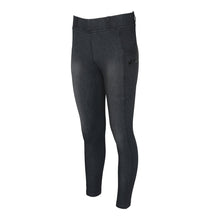 Load image into Gallery viewer, Equine Couture Ladies Denim Full Seat Silicon Tights with Phone Pocket
