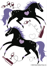 Load image into Gallery viewer, 🎁Horse Equestrian Linen Wine Bag