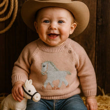 Load image into Gallery viewer, 🎁Equestrian Horse Knit Baby Sweater