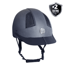 Load image into Gallery viewer, TuffRider Starter Carbon Fiber Print Helmet
