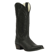 Load image into Gallery viewer, TuffRider Women Cowtown Mid Height Embroidered Leather Snip Toe Western Boots