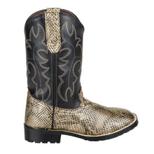 Load image into Gallery viewer, TuffRider Children's Black Snake in My Boot Western Leather Boots