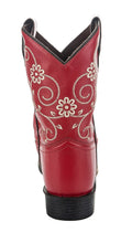 Load image into Gallery viewer, TuffRider Children's Fire Red Floral Western Boot