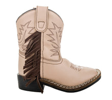 Load image into Gallery viewer, TuffRider Children's Tan Fringe Bootie