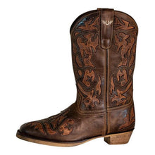 Load image into Gallery viewer, TuffRider Women Jackson Embroidered Leather Square Toe Western Boots