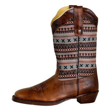 Load image into Gallery viewer, TuffRider Women String Embroidered Leather Square Toe Western Boots