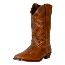Load image into Gallery viewer, TuffRider Women Colter Embroidered Leather Square Toe Western Boots