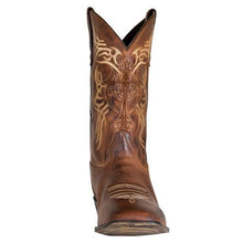 Load image into Gallery viewer, TuffRider Men's Lamar Leather Contrast Stitched Wide Square Toe Western Boots