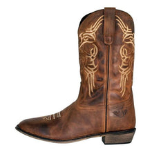 Load image into Gallery viewer, TuffRider Men's Lamar Leather Contrast Stitched Wide Square Toe Western Boots