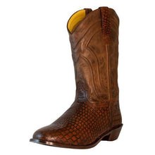Load image into Gallery viewer, TuffRider Men's Hayden Leather Printed Wide Round Toe Western Boots