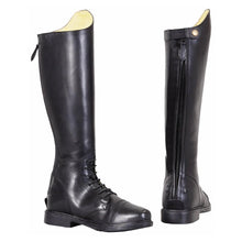 Load image into Gallery viewer, TuffRider Women Leather Back Zipper Short Baroque Field Boots