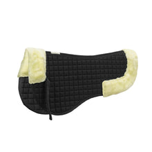 Load image into Gallery viewer, Lettia Coolmax Sherpa Quilted Half Pad w/ Trim