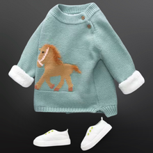 Load image into Gallery viewer, 🎁Equestrian Horse Knit Baby Sweater