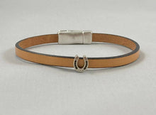 Load image into Gallery viewer, Leather Horse Shoe Bracelet