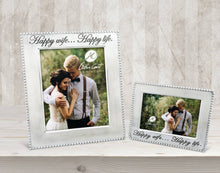 Load image into Gallery viewer, Happy Wife Beaded Photo Frame: 8 x 10