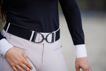Load image into Gallery viewer, Black - 2" Gunmetal Stirrup Equestrian Elastic Belt SOLD